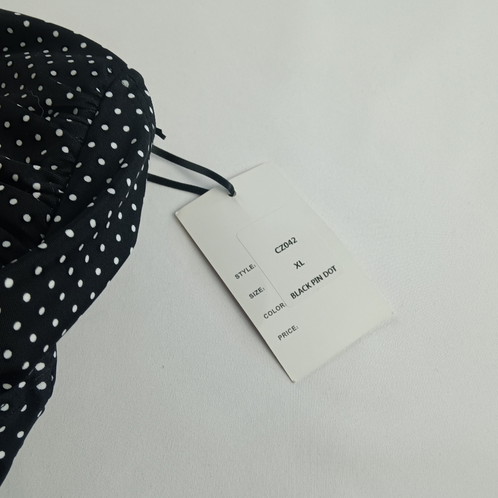 NWT Unique Vintage XL 50'S GARBO Swimsuit  Slimming Flattering Flirty Fab 50's - Picture 15 of 16